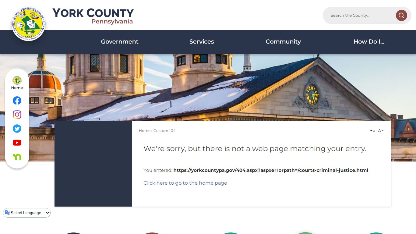 Courts & Criminal Justice - York County, Pennsylvania